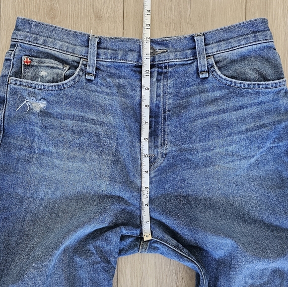 Hudson Jeans Noa Mid Rise Ankle Crop Straight Jeans Rhoda medium wash size 29 - Picture 10 of 14
